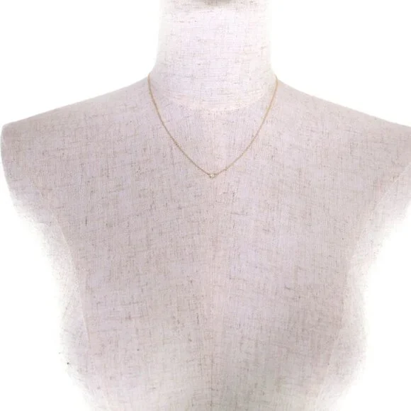 Tiffany & Co. Elsa Peretti By The Yard Necklace 18K YG Diamond 0.05ct - Picture 3 of 9